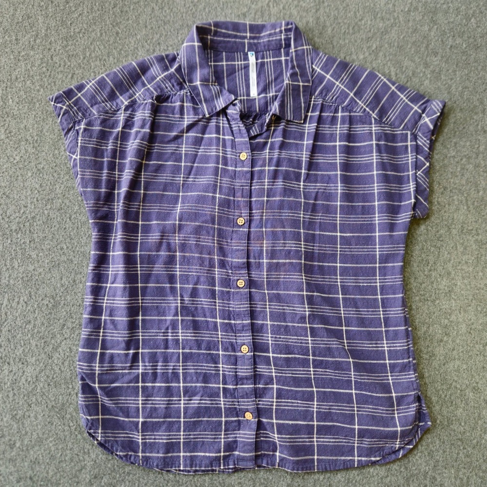KUHL Womens Wylde Grid Plaid Button Down Shirt Size M Outdoors Hiking Utiity‎